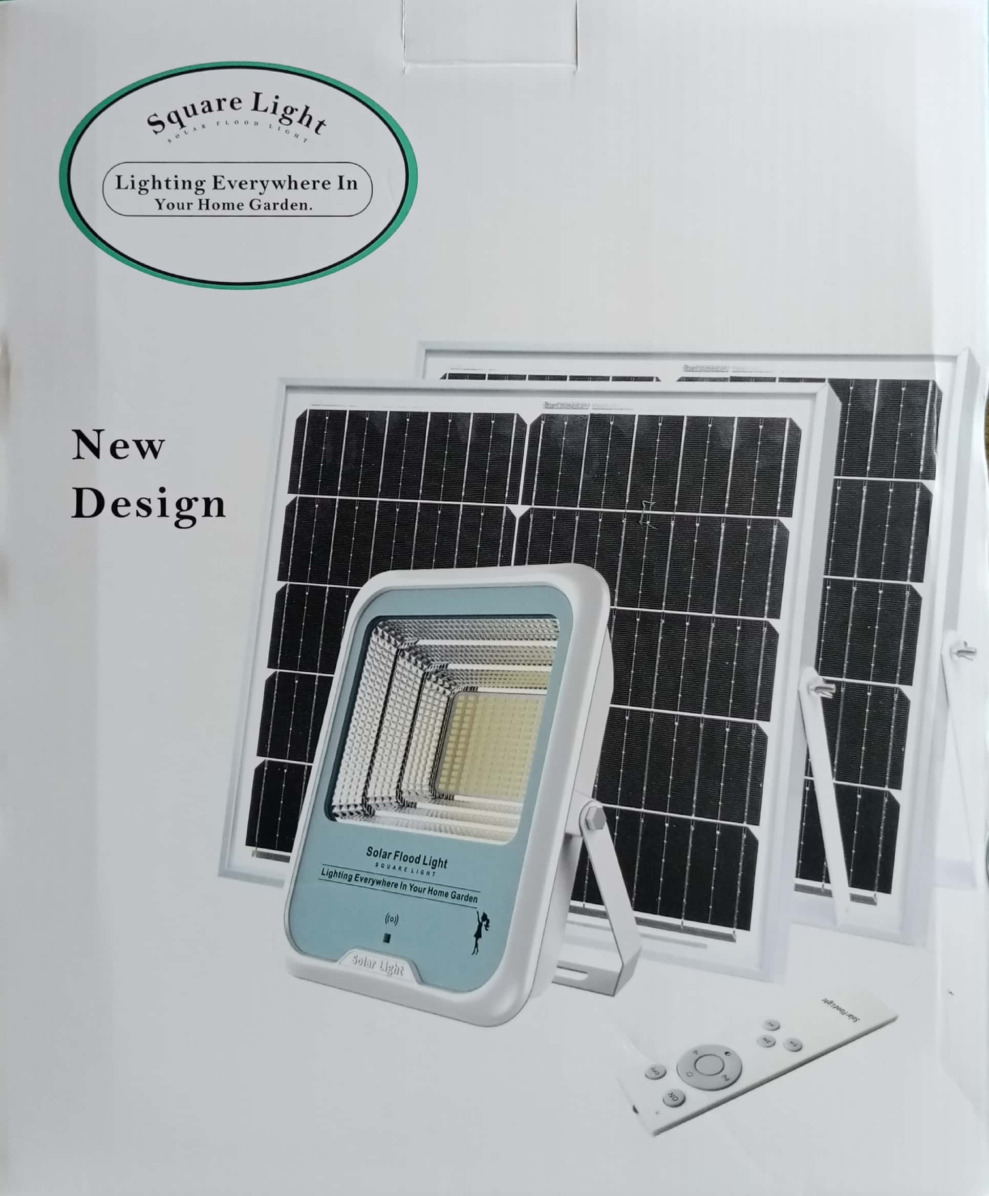 Projecteur solaire 200w avec commande et système de detection